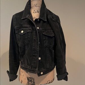 Topshop Black Denim Jacket